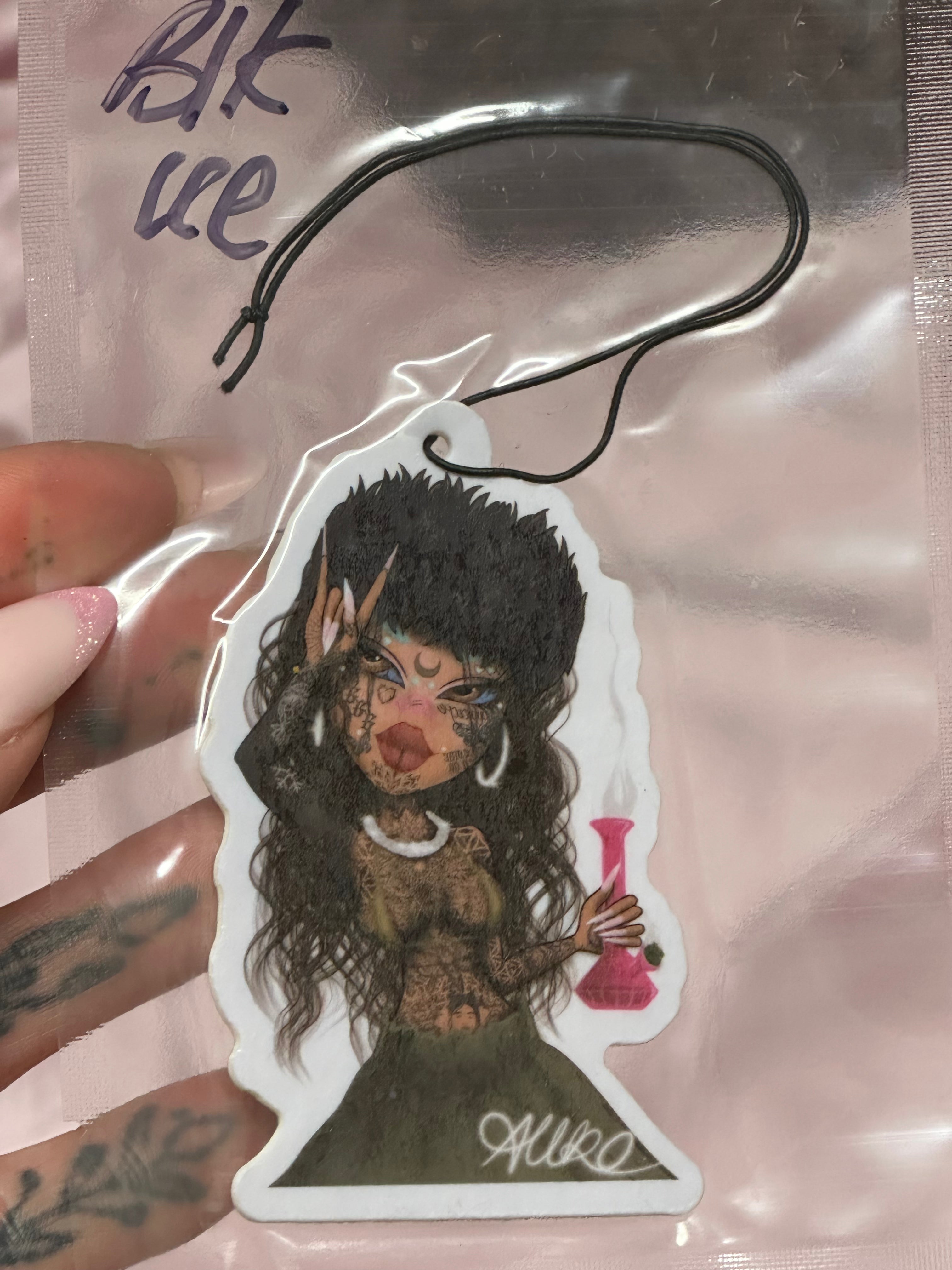 ‘ANIMATED AMBS’ AIRFRESHENER - BLK ICE SCENT
