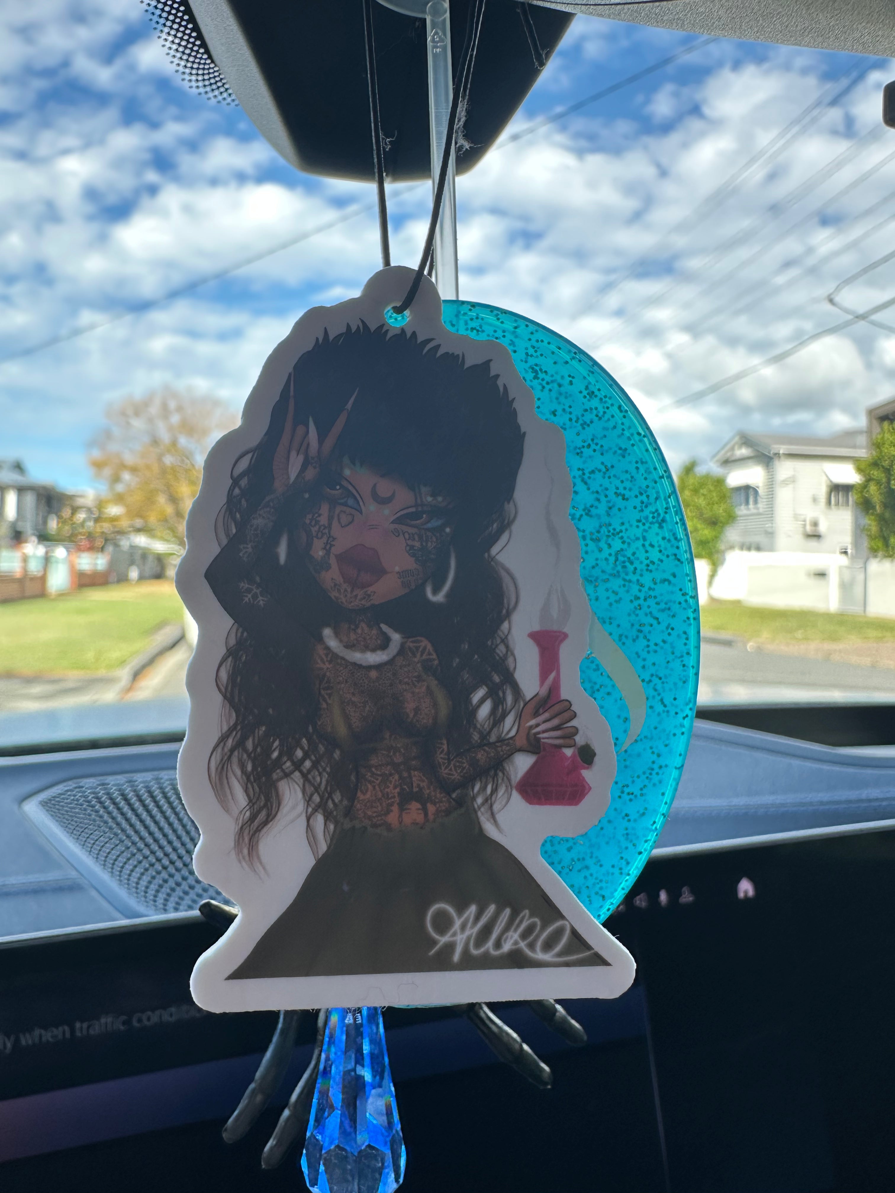 ‘ANIMATED AMBS’ AIRFRESHENER - BLK ICE SCENT