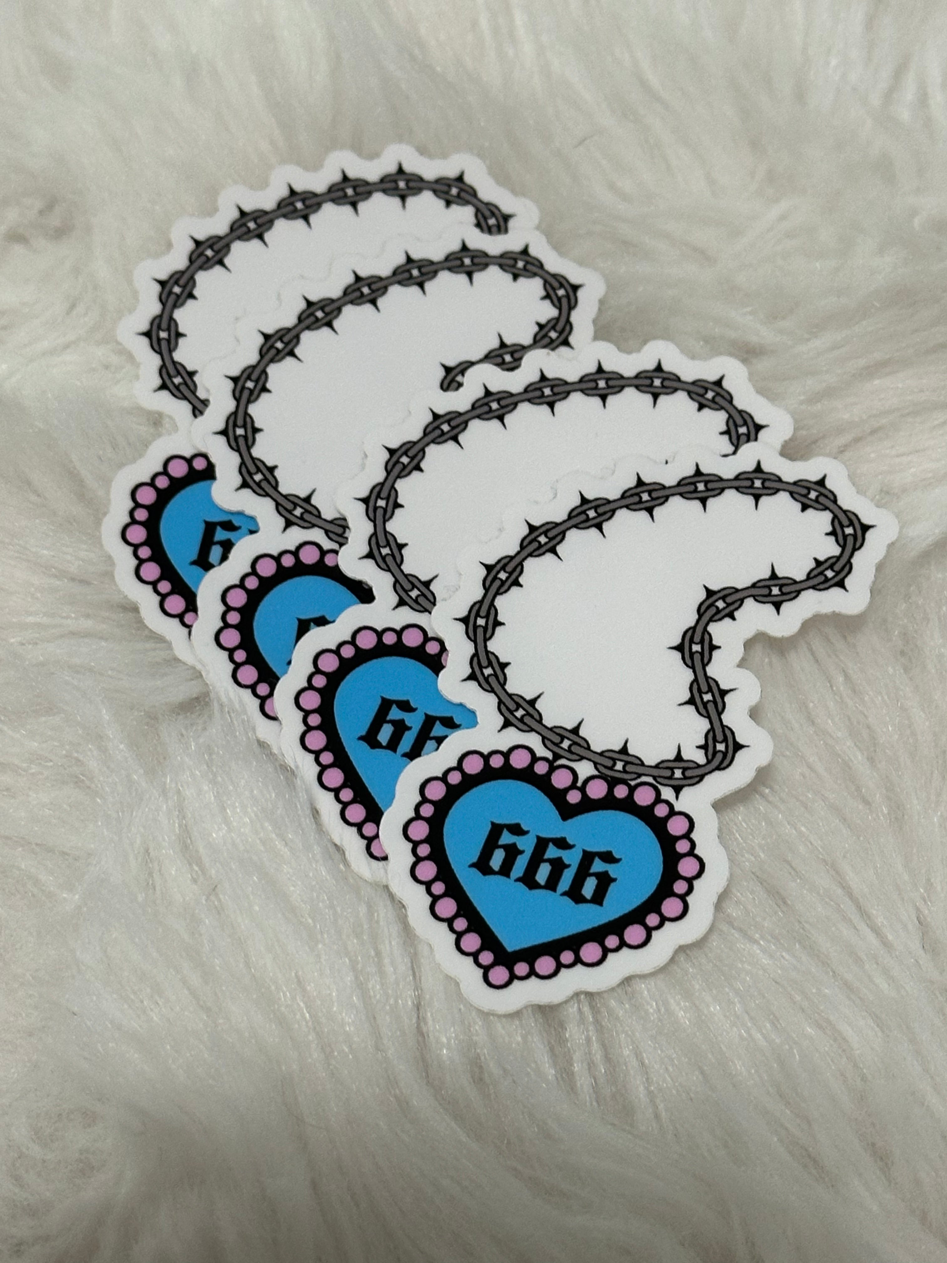 '666 CHAIN TATTOO' STICKER