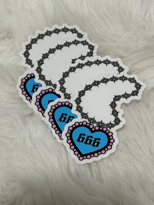 '666 CHAIN TATTOO' STICKER