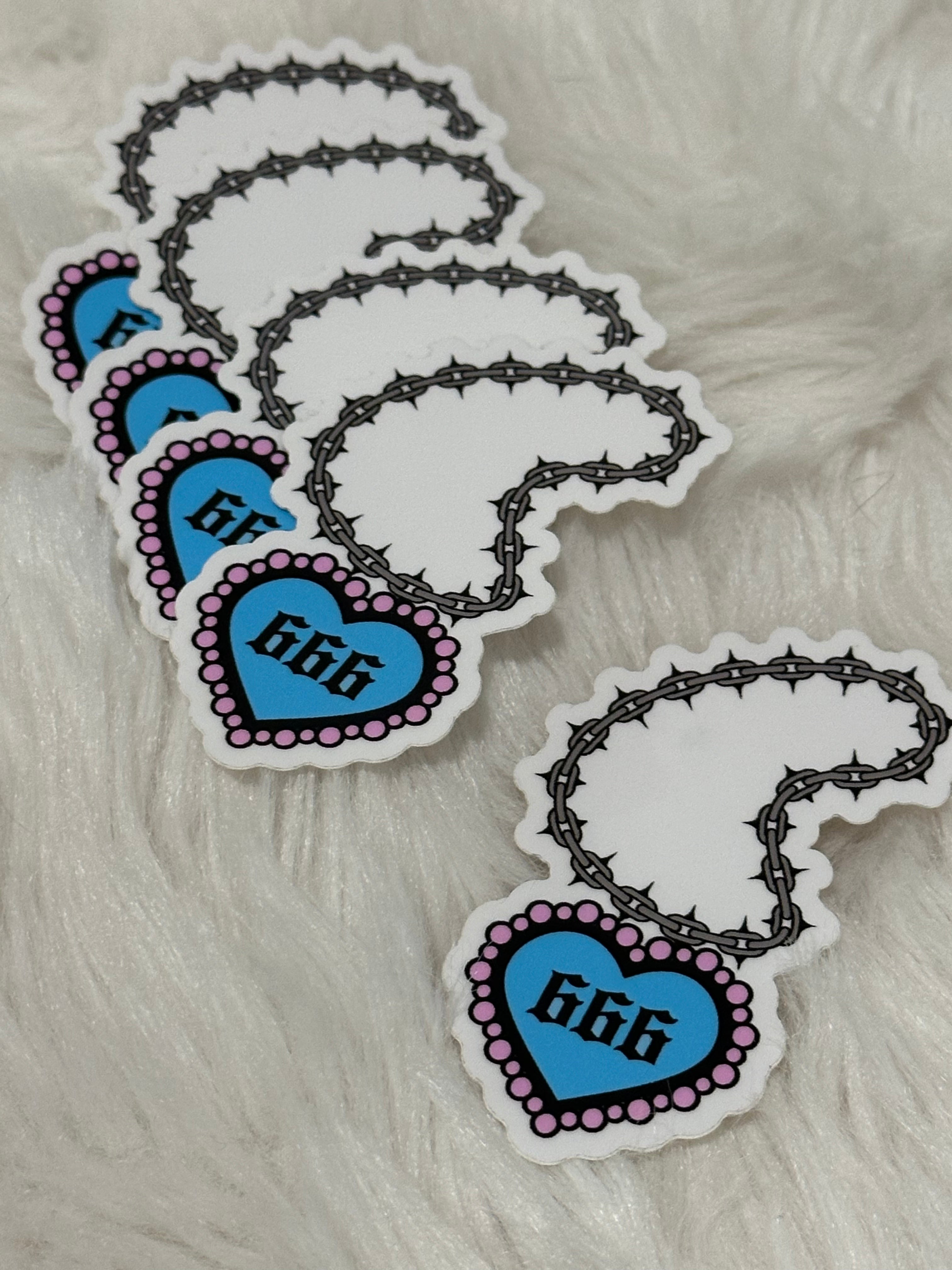 '666 CHAIN TATTOO' STICKER